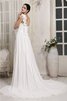 Robe de mariée longue manche nulle d'épaule asymétrique en chiffon collant - 2