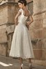 Robe de mariée nature chic encolure en carré appliques avec perle - 2