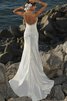 Robe de mariée romantique en satin sans dos avec sans manches bandouliere spaghetti - 2