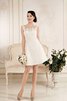 Abito da Sposa Senza Maniche con Applique con Fiore A-Line Naturale in Pizzo - 1