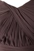 Ärmelloses A-Line trägerloser Ausschnitt gerüschtes bodenlanges Brautjungfernkleid - 4