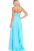 Robe de bal simple charmeuse distinguee fermeutre eclair avec chiffon - 2