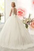 Abito da Sposa A Terra Lungo in Tulle con Fiocco Ball Gown con Applique - 3