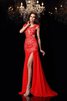Glamouroso&Dramatico Vestido de Noche de Corte Sirena en Gasa de Largo de Cremallera - 5