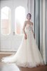 Robe de mariée textile en tulle merveilleux avec perle naturel elégant - 2