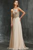 Robe de bal naturel longue dos nu avec perle de princesse - 5