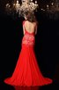 Glamouroso&Dramatico Vestido de Noche de Corte Sirena en Gasa de Largo de Cremallera - 2