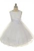 Robe de cortège enfant naturel avec fleurs jusqu'au sol de mode de bal en organza - 6