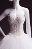 Abito da Sposa in Organza con Perline in Paillette A Terra in pizzo Con Giacca - 5