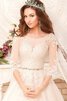 Duchesse-Linie konservatives Elegantes romantisches Brautkleid mit Applike mit Bordüre - 3