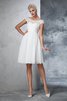 Robe de mariée classique facile ruché a-ligne avec zip - 4