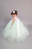 Abito da Cerimonia Bambini alta vita con Fiocco con Nastro con Piega Ball Gown Conotta - 2