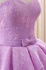 Robe de quinceanera longue en satin de traîne courte en tulle avec perle - 2