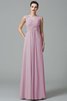 Robe demoiselle d'honneur longue jusqu'au sol de princesse avec chiffon ruché - 21