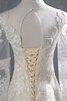 Robe de mariée en dentelle brillant salle interne de traîne courte distinguee - 5