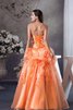 Abito Quinceanera con Increspature con Fiore Ball Gown Cuore con Applique - 3