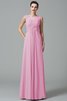 Robe demoiselle d'honneur longue jusqu'au sol de princesse avec chiffon ruché - 22