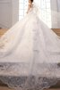 Abito da Sposa Cuore favola Allacciato con Perline Elegante Ball Gown - 3