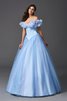 Abito Quinceanera Lungo con Perline Ball Gown Fuori dalla spalla A Terra - 4