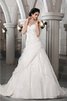 Abito da Sposa con Applique A-Line Semplice Principessa Senza Maniche - 1