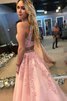 Normale Taille Prinzessin Schön Bodenlanges Abendkleid mit Nackenband - 2