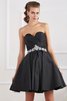 Abito Homecoming Principessa Naturale Cuore in Taffeta A-Line - 1