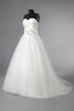 Abito da Sposa in Raso con Perline a riva Cuore stravagante Ball Gown - 2