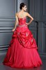 Abito Quinceanera con Applique Ball Gown Allacciato A Terra Senza Strap - 2