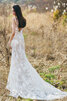 Robe de mariée jusqu'au sol junoesque satin en simulation naturel vintage - 3