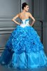 Vestido de Quinceañeras de Sin mangas de Largo de Cordón de Imperio Cintura - 2