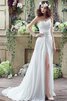 Robe de mariée exclusif facile plissage derniere tendance a-ligne - 5