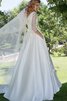 Robe de mariée vintage romantique a-ligne de traîne courte appliques - 2