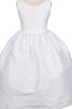 Robe de cortège enfant plissage encolure ronde avec sans manches ligne a - 1