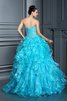 Robe de quinceanera officiel avec perle cordon de mode de bal manche nulle - 2