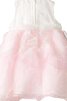 Robe de cortège enfant manche nulle jusqu'à la cheville textile en tulle avec nœud avec zip - 2