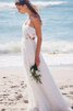 Robe de mariée facile romantique a plage 2 pice a-ligne - 1