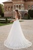 Abito da Sposa Cuore in Chiffon con Maniche Lunghe con Increspature Con Giacca Cerniera - 3