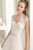 Abito da Sposa con Perline con Fusciacca Principessa Cappellino Cuore Naturale - 3