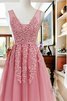 Robe fête de la rentrée en tulle de princesse v encolure frappant bref - 1