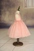 Robe de cortège enfant pailleté plissage de mode de bal en organza jusqu'au mollet - 4