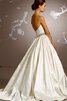 Abito da Sposa Senza Maniche con Piega Naturale Schiena Nuda Ball Gown decorato - 2