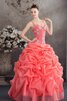 Abito Quinceanera con Increspature Conotta Ball Gown con Applique - 8