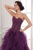 Abito dal Dolce Sedici A-Line Cuore con Perline in Organza con Increspature Ball Gown - 3