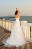 Abito da Sposa a Riva Alta Vita Coda A Strascico Cappella Senza Maniche Ball Gown - 2