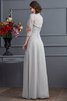 Abito mamma Sposa in Chiffon A-Line con Perline A Terra Naturale - 2