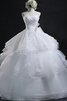 Abito da Sposa in Organza lusso Ball Gown Cuore sogno Senza Maniche - 3