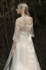 Abito da sposa stupefacente in raso in tulle lunghi classico sogno - 7