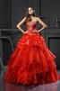 Abito Quinceanera Allacciato Cuore Convenzionale Lunghi Ball Gown - 1