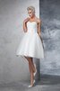 Abito da Sposa Semplice Mini Vintage A-Line Principessa - 4