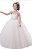 Robe de cortège enfant avec fleurs cordon en tulle avec ruban de mode de bal - 1